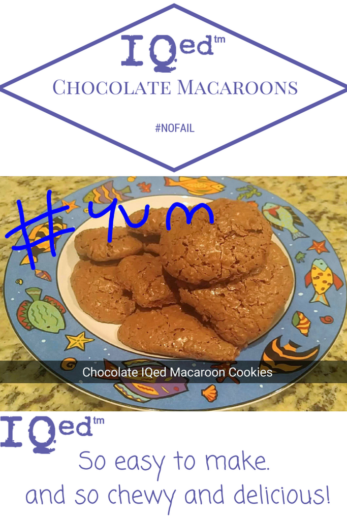 IQed Chocolate Macaroon Cookies