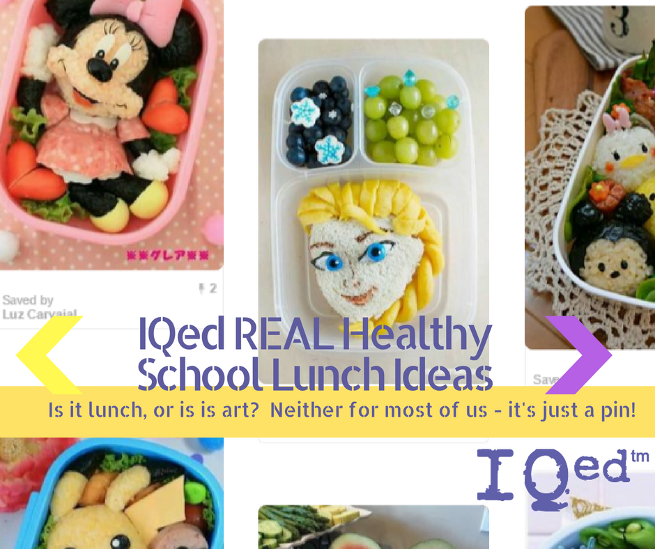 IQed REAL Healthy School Lunch Ideas