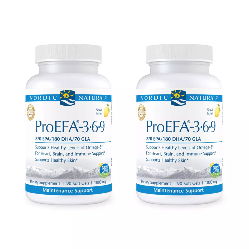 Two 90 Count Bottles Nordic Naturals NN ProEFA 3.6.9
